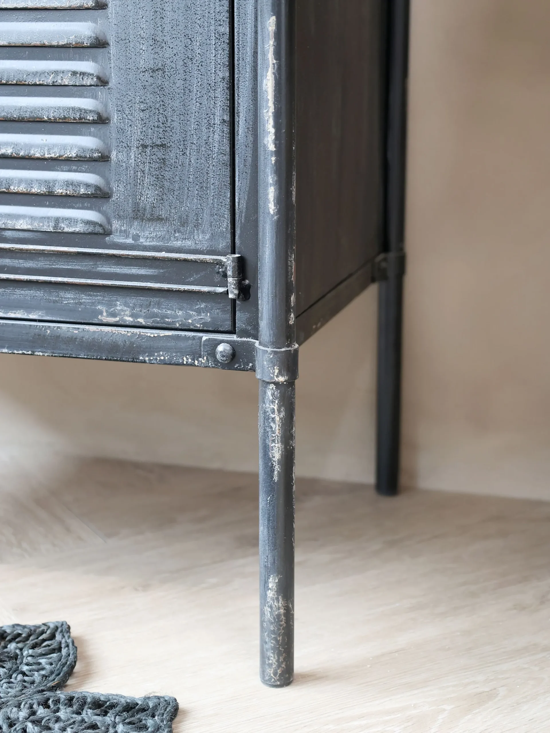 Vitrine Alissa Vintage Spind Metall Glas Holz