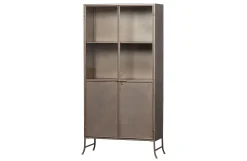 Vitrine Industrial Vintage Astoria Metall Glas Champagner