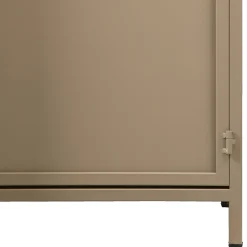 Vitrine Metallschrank Exhibit Industrial Metall-Glas Khaki 170