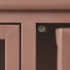 Vitrine Metallschrank Exhibit Industrial Metall / Glas Rotbraun 170