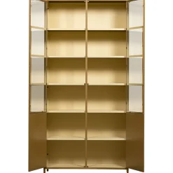 Vitrine Metallschrank Exhibit XL 2-türig Industrial Honiggelb 200