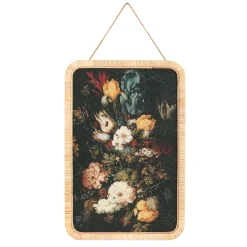 Wandbild Italienische Romantik Flora & Fauna Rattanrahmen Flores