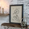 Wandbild Vintage Fahrrad Schwarzer Rahmen