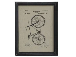 Wandbild Vintage Fahrrad Schwarzer Rahmen