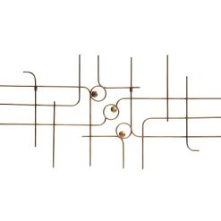 Wanddekoration Designobjekt Symphony Metall Gold 140/70