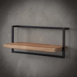 Wandregal Baumkante Edge Metall 30/65