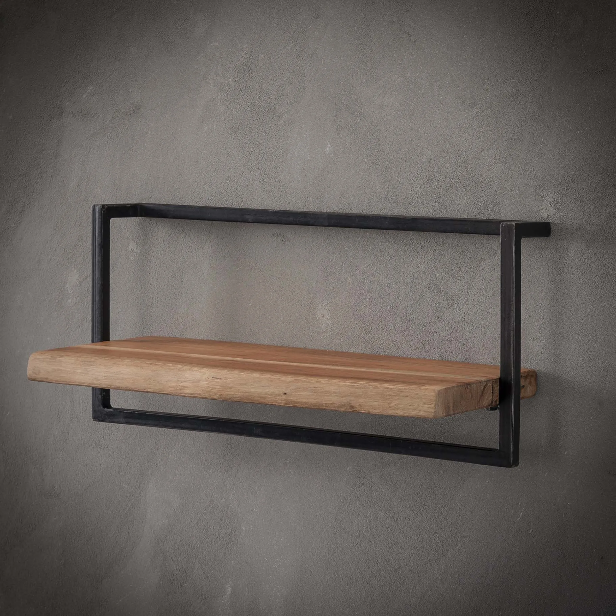 Wandregal Baumkante Edge Metall 30/65