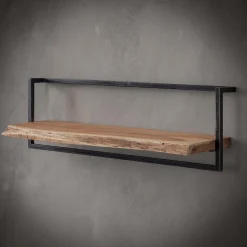 Wandregal Baumkante Edge Metall 30/100