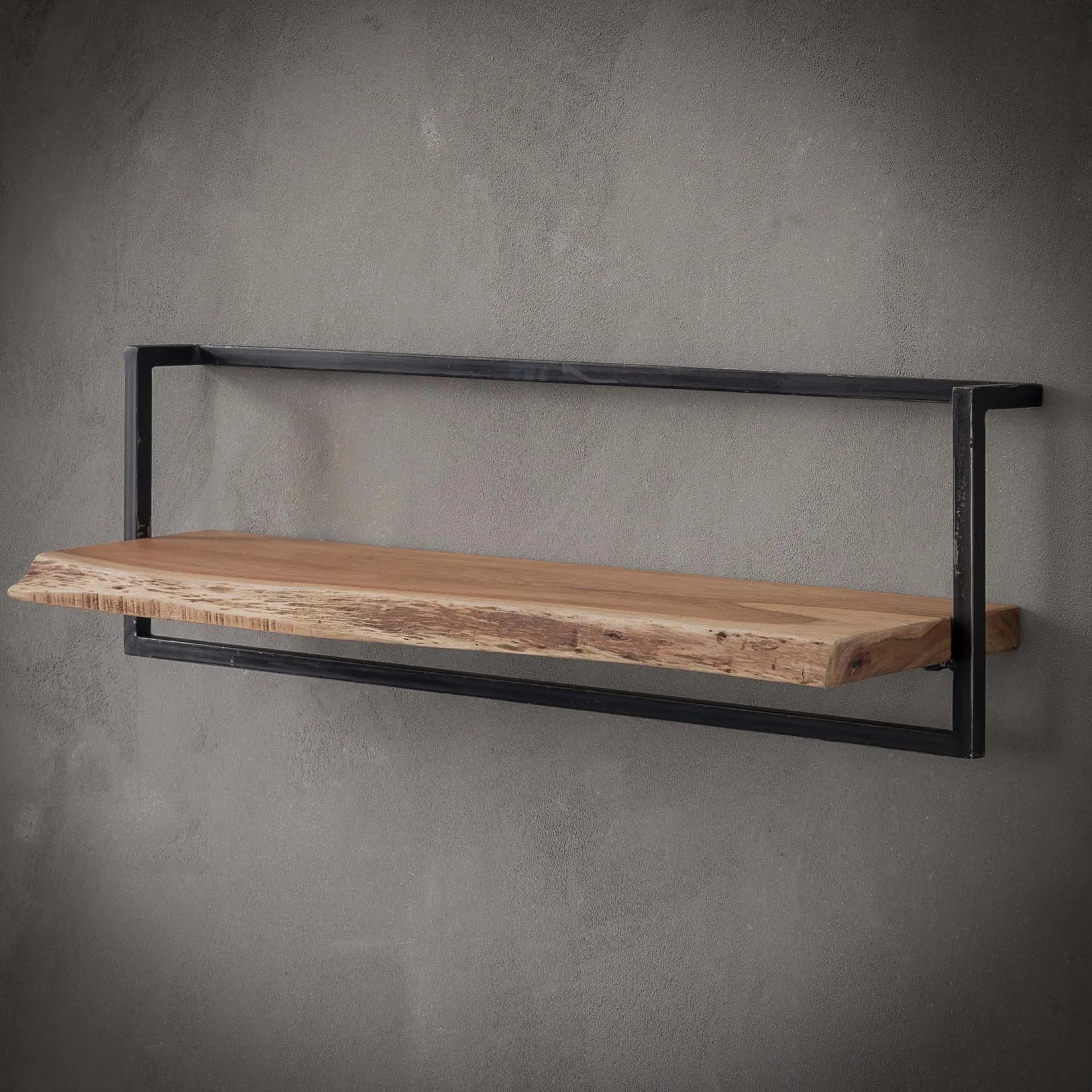 Wandregal Baumkante Edge Metall 30/100