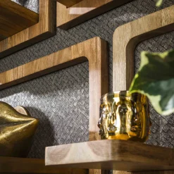 Wandregale 5er Set Curvy Akazie