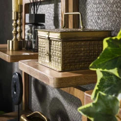 Wandregale 5er Set Curvy Akazie