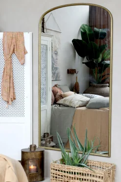 Wandspiegel Garderobenspiegel Romance Pearl 170/90 Gold