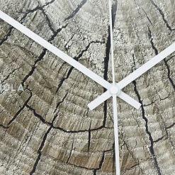 Wanduhr Woodstock Structure Holzoptik 40cm