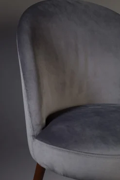 Zuiver Retro Esszimmerstuhl Barbara Samt Grau