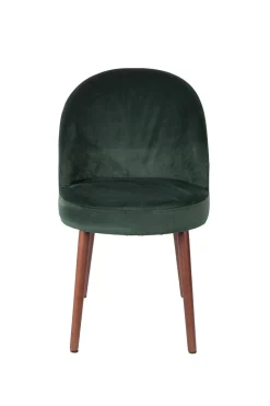 Zuiver Retro Esszimmerstuhl Barbara Samt Grün