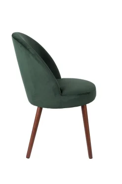 Zuiver Retro Esszimmerstuhl Barbara Samt Grün