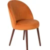 Zuiver Retro Esszimmerstuhl Barbara Samt Orange