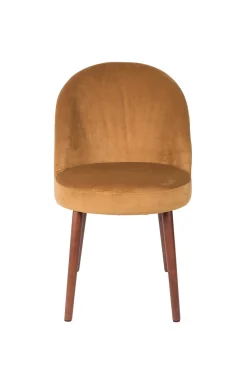 Zuiver Retro Esszimmerstuhl Barbara Samt Camel