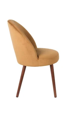 Zuiver Retro Esszimmerstuhl Barbara Samt Camel